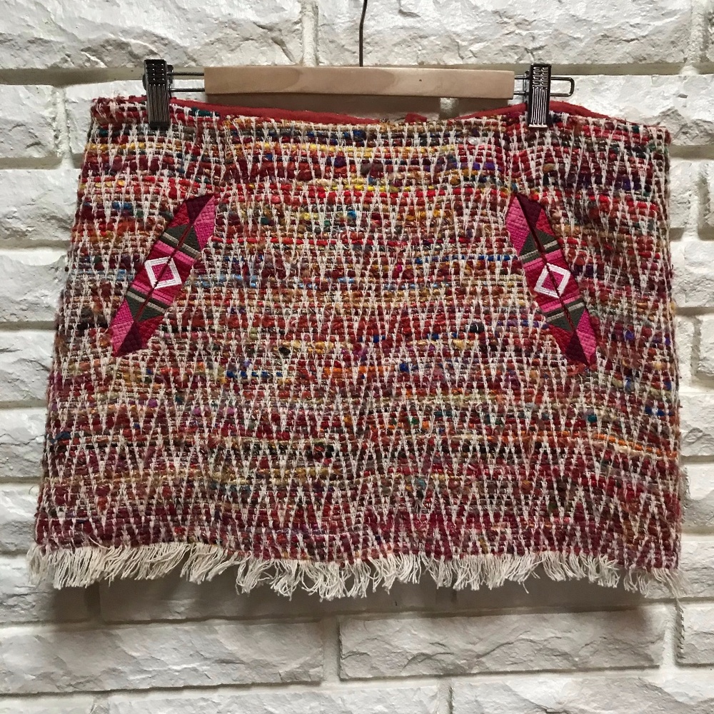 Twelfth Street Cynthia Vincent tweed mini skirt 10